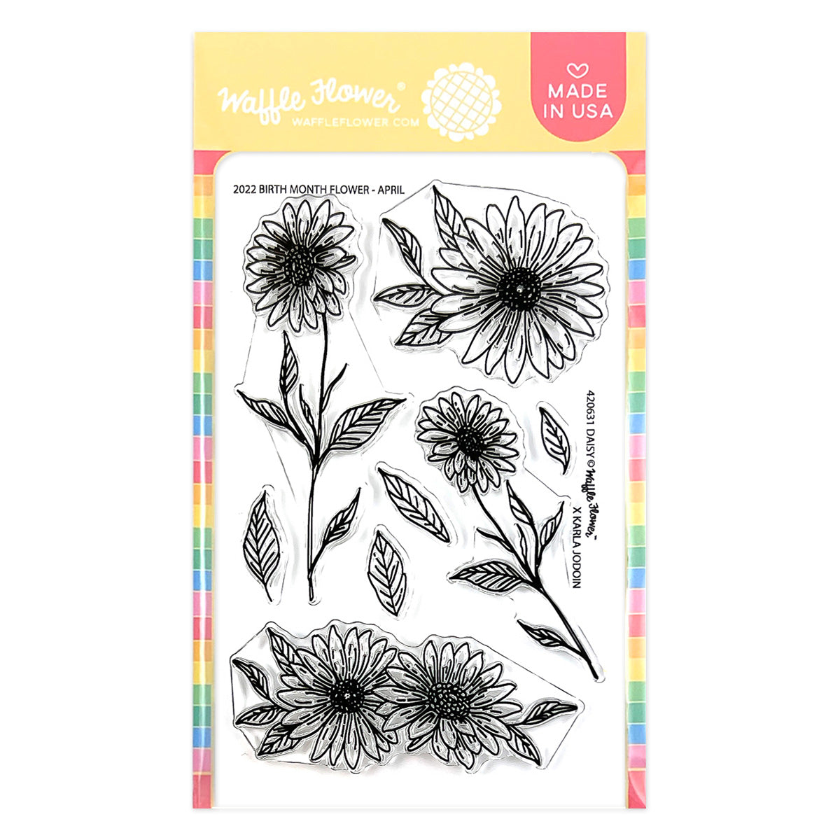 Showers and Flowers: Floral Stamps by Mixed Media by Erin