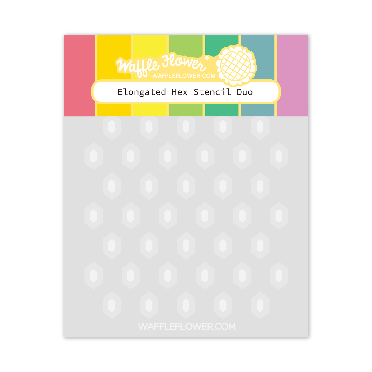 Waffle Flower Jumbo Checker Stencil 421219