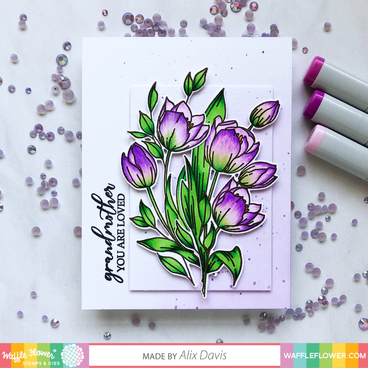Floral Tulip Clay Stamp – BabylonCutters