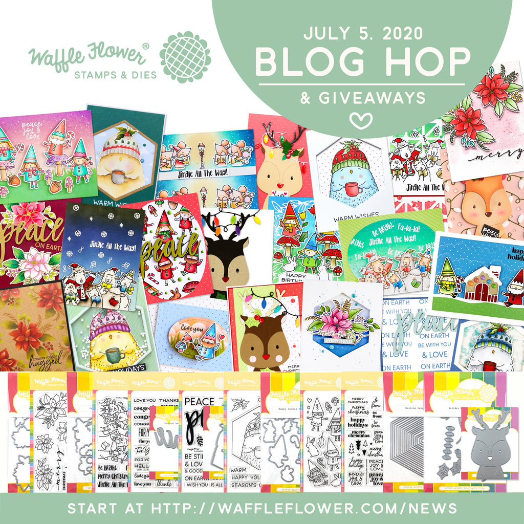 Waffle Flower Christmas in July Blog Hop & Giveaways