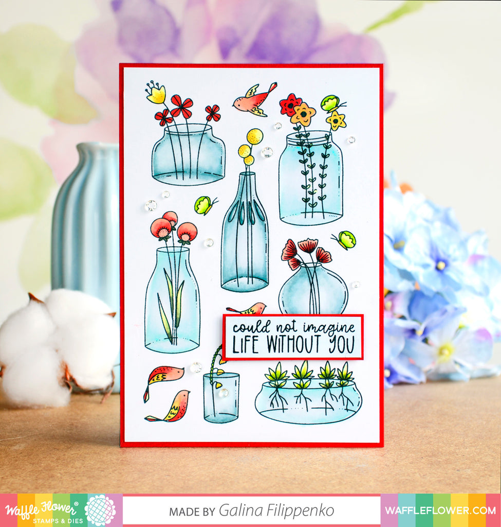 Jars of Happiness - Stamp Them ALL with Galina