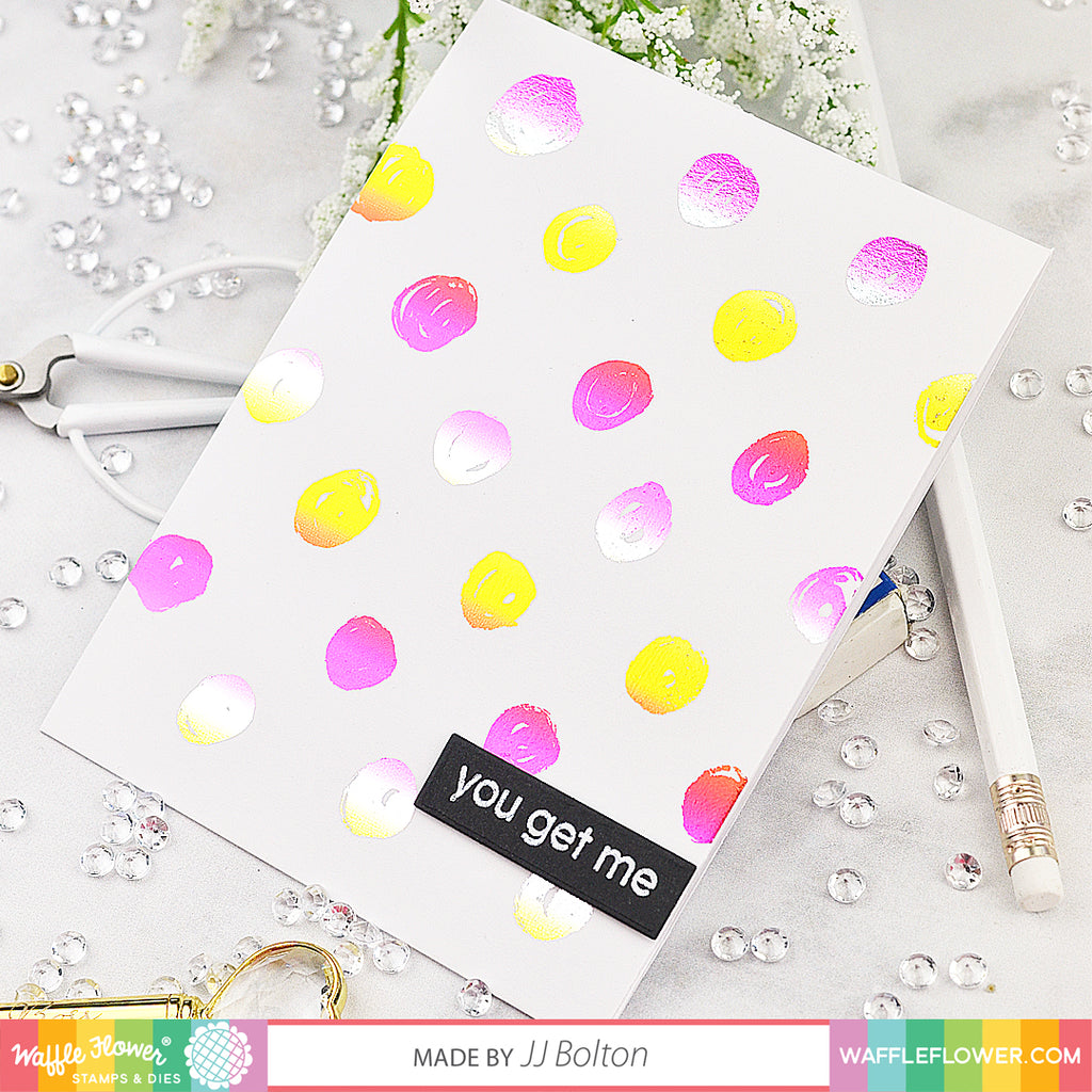 Waffle Flower & Therm O Web Team Swap - Foiled Dots + Giveaway!