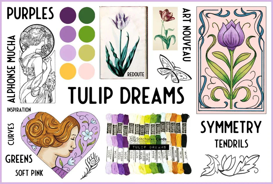 Susan Bates - Designing the “Tulip Dreams” Patterns for StitchableCards