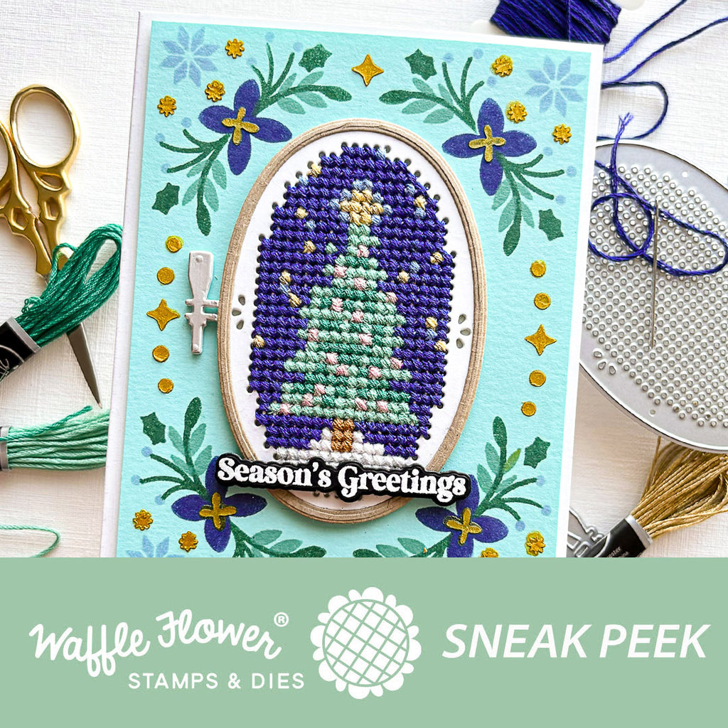 Intro to August Release - Day 3 - Stitchable Bookmark and Hoops