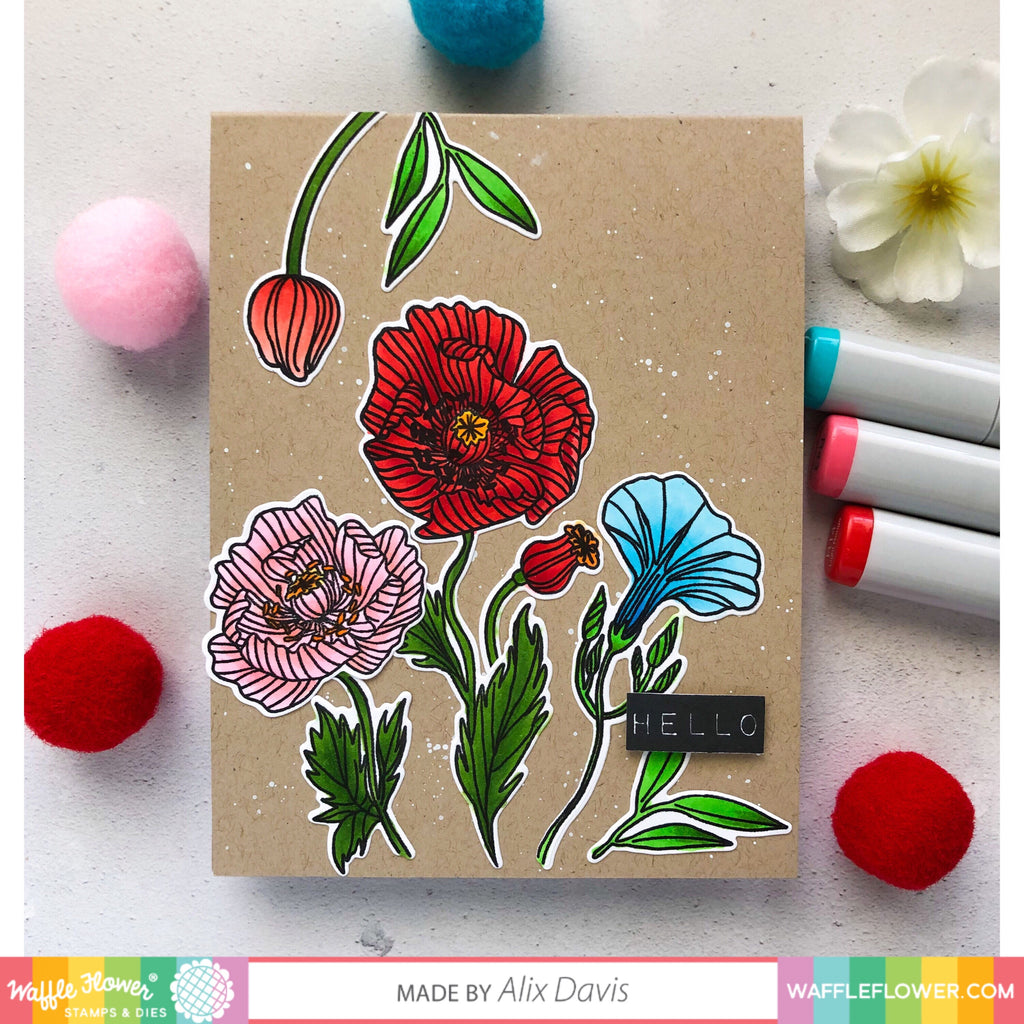 Bright Colors on Kraft with Alix