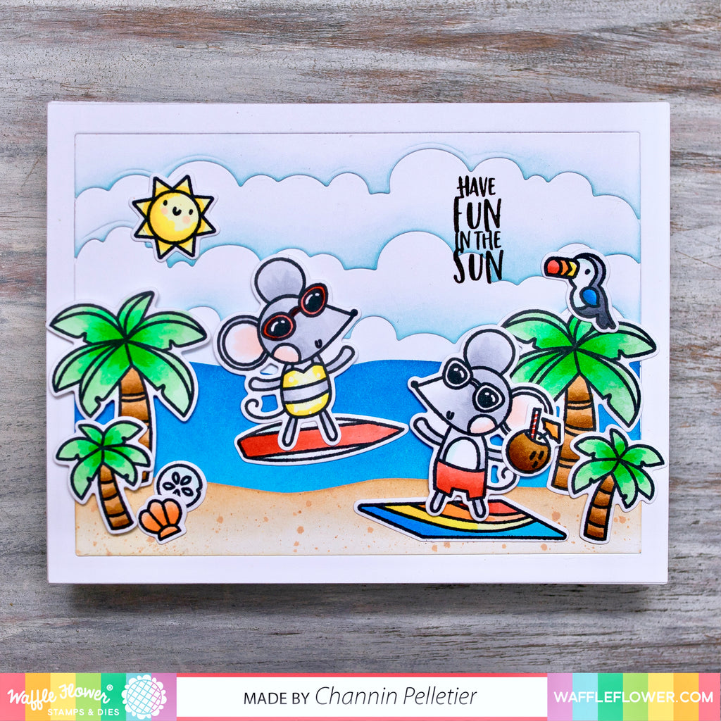 Interactive Surfing Mouse Card with Channin