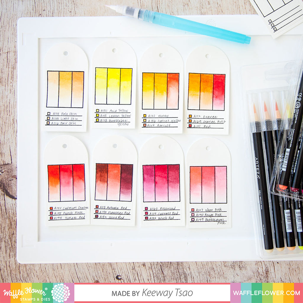 Swatch Out Your Watercolor Pens with Keeway