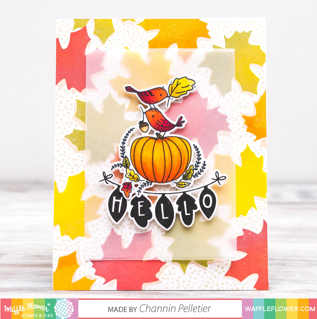 Start To Finish: Fall Background feat. Fall Greetings and Happy Thanksgiving Stamp sets