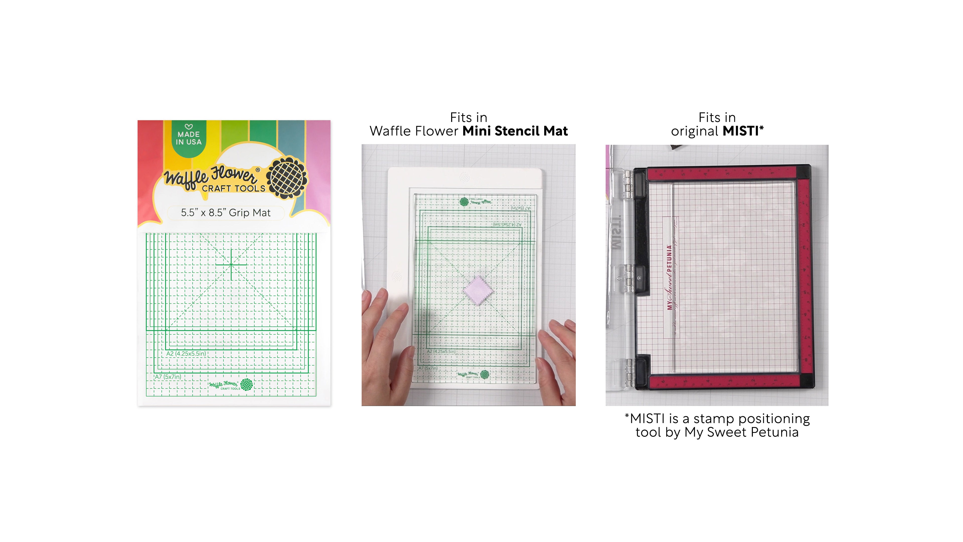 My Cluttered Corner: New Cardmaking tool Waffle Flower Grip Mats