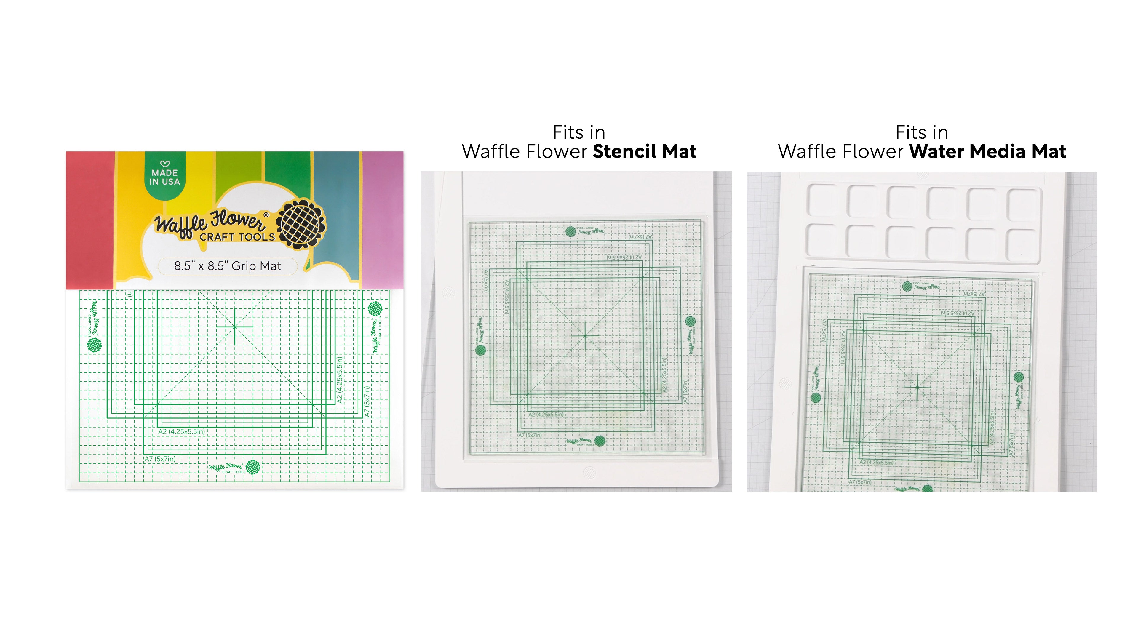 Waffle Flower 8.5x8.5 Grip Mat