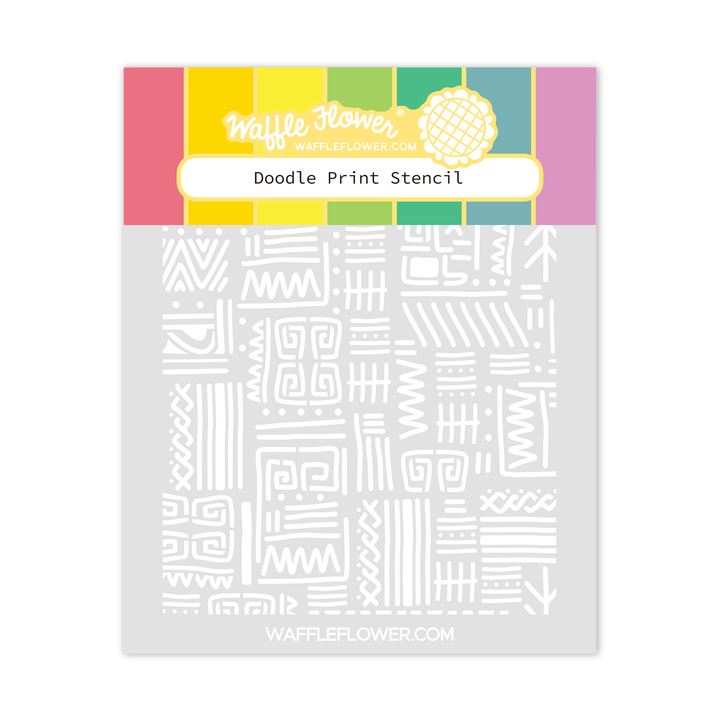 Doodle Print Stencil Doodle Print Stencil