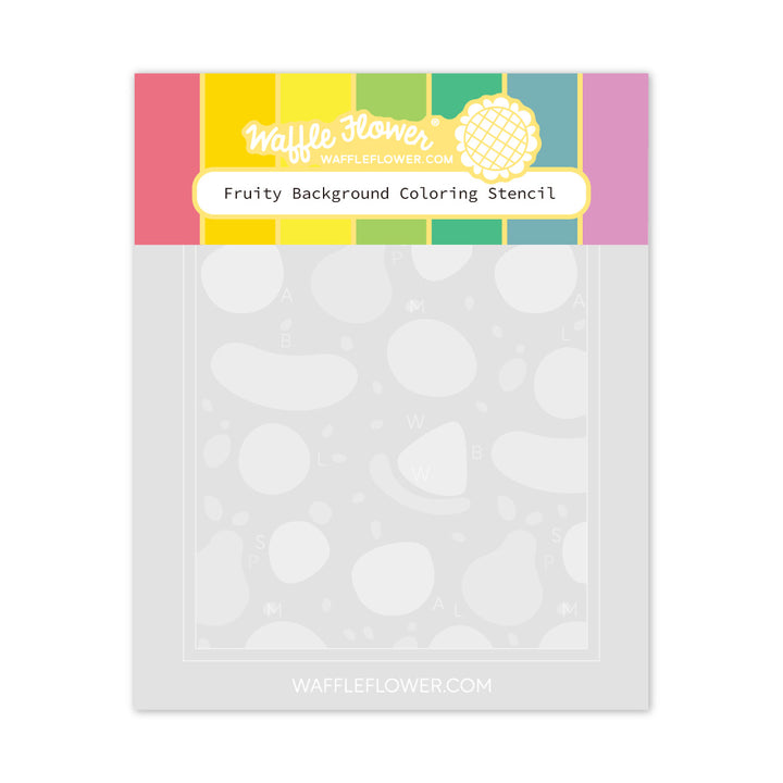 Fruity Background Stencil Fruity Background Stencil
