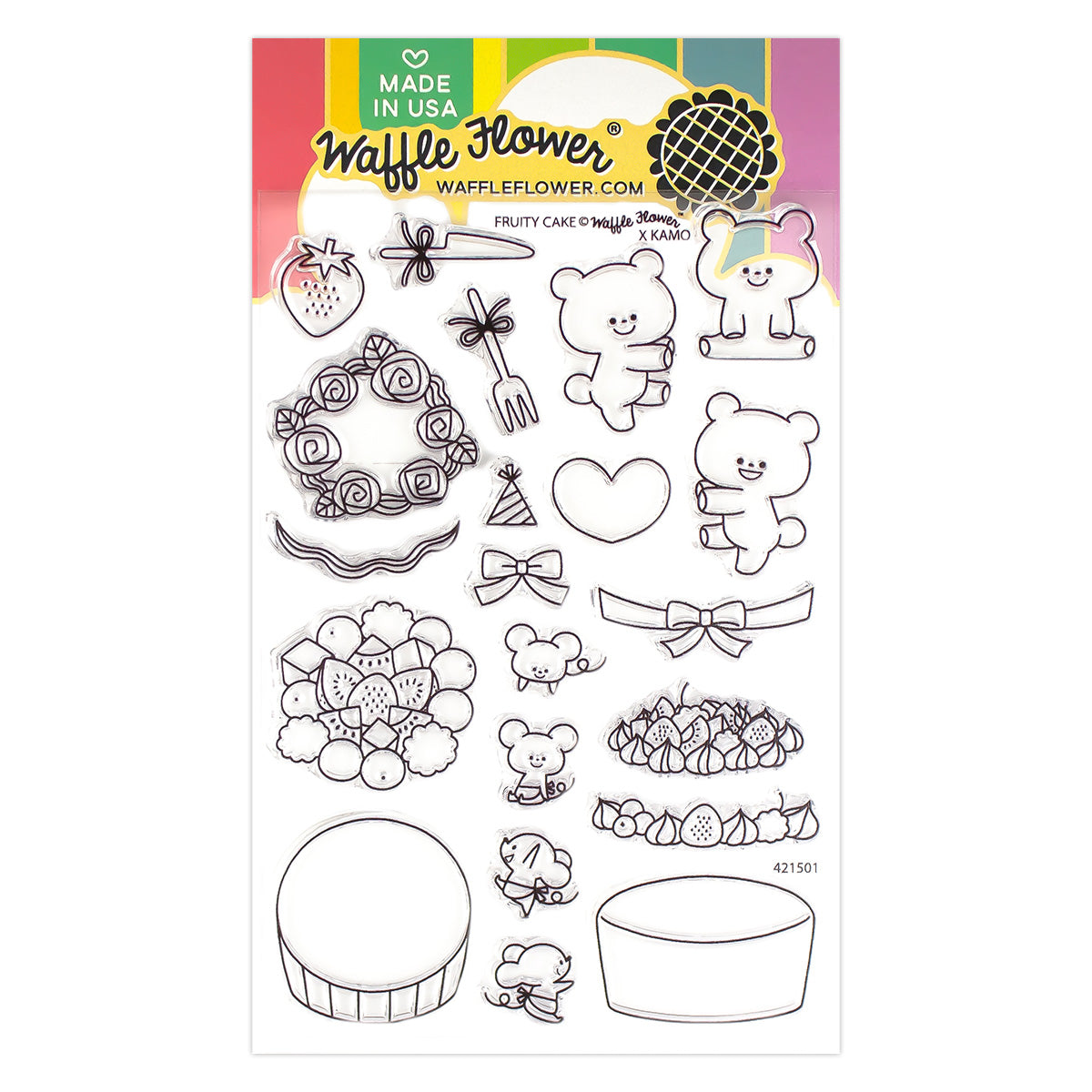 KYOWA | Flower Stamp Sticker Sheet | 62-D46
