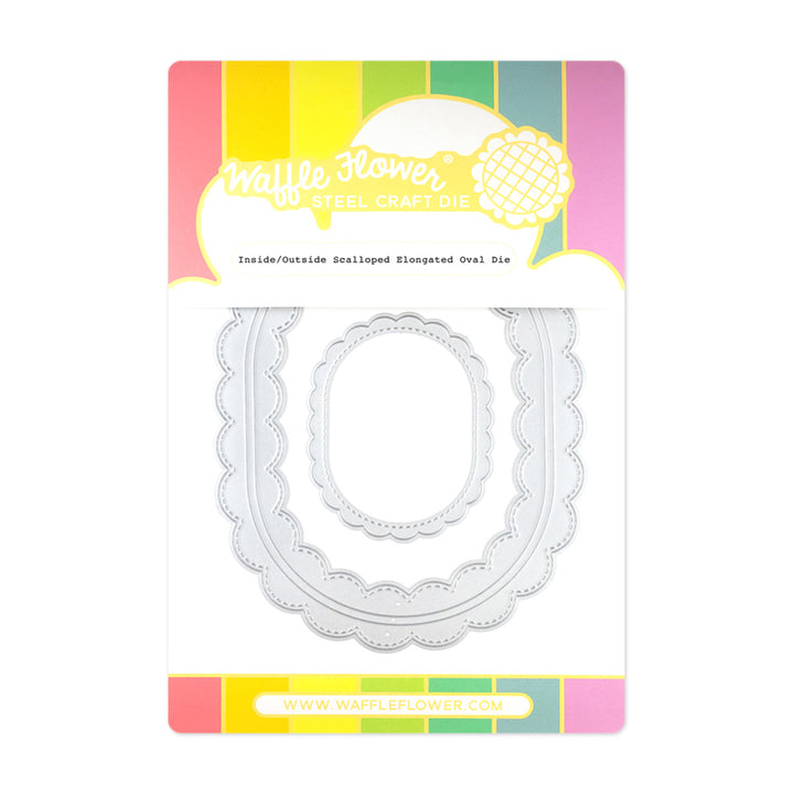 Inside Outside Scalloped Elongated Oval Inside Outside Scalloped Elongated Oval