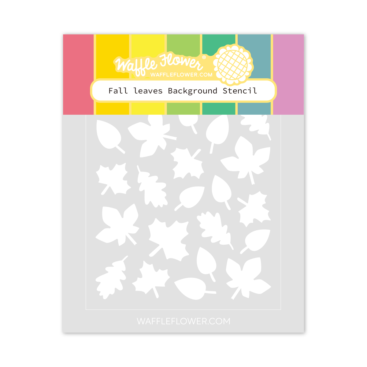 Stincil Fall Fall leaves Background Stencil – WaffleFlower.com