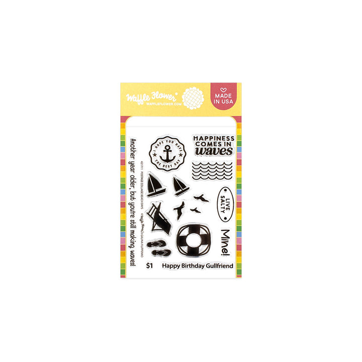 Postage Collage Beach Postage Collage Beach