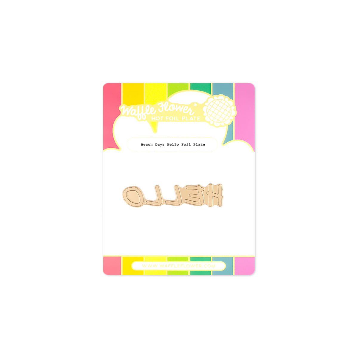Beach Days Hello Foil Plate – WaffleFlower.com
