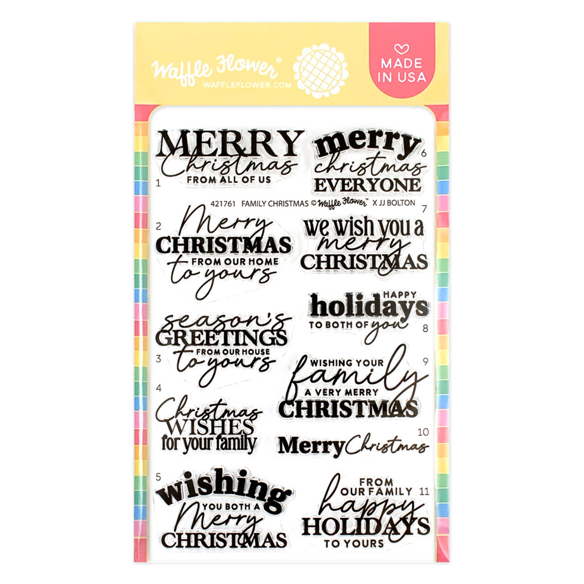 Family Christmas Sentiments Stamp Set – WaffleFlower.com family-christmas-sentiments-stamp-set-waffleflower-com