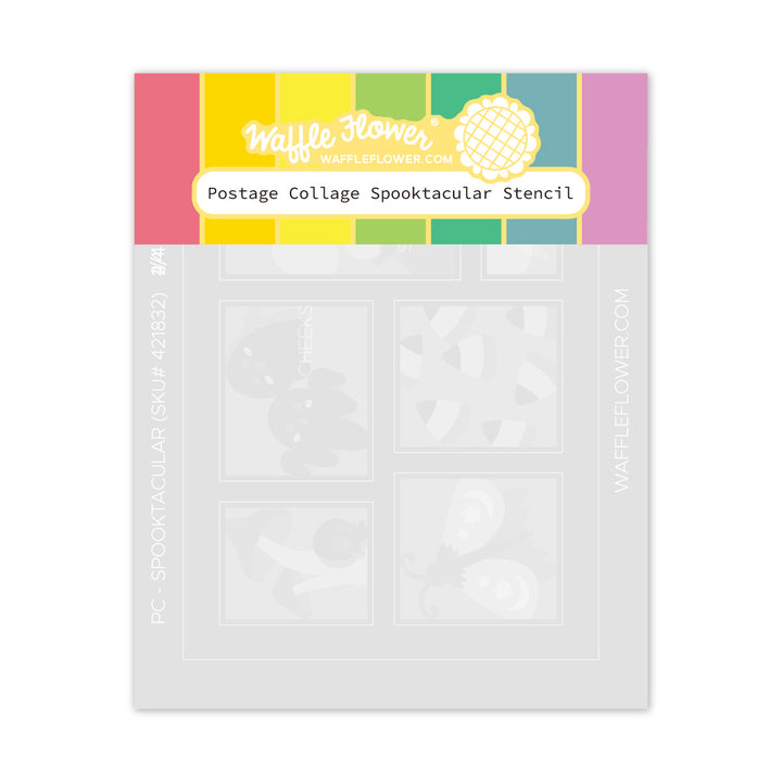 Postage Collage Spooktacular Stencil Postage Collage Spooktacular Stencil