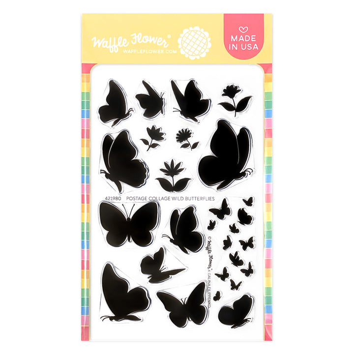 Postage Collage Wild Butterflies Postage Collage Wild Butterflies
