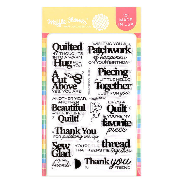 Quilted Hug Sentiments