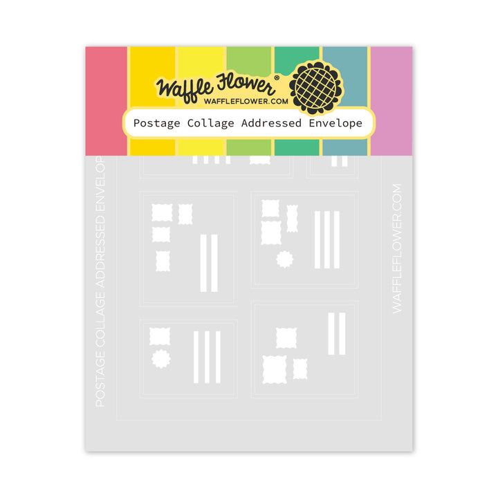 Postage Collage Addressed Envelope Postage Collage Addressed Envelope
