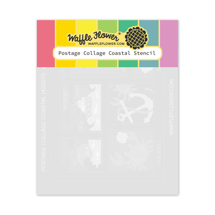 Postage Collage Coastal Postage Collage Coastal