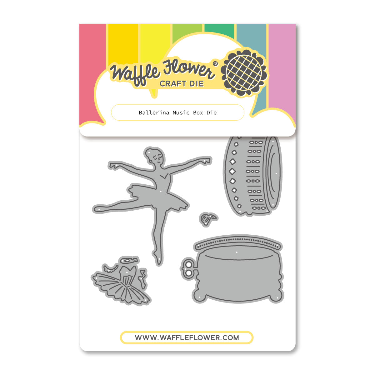 Ballerina Music Box Die – WaffleFlower.com