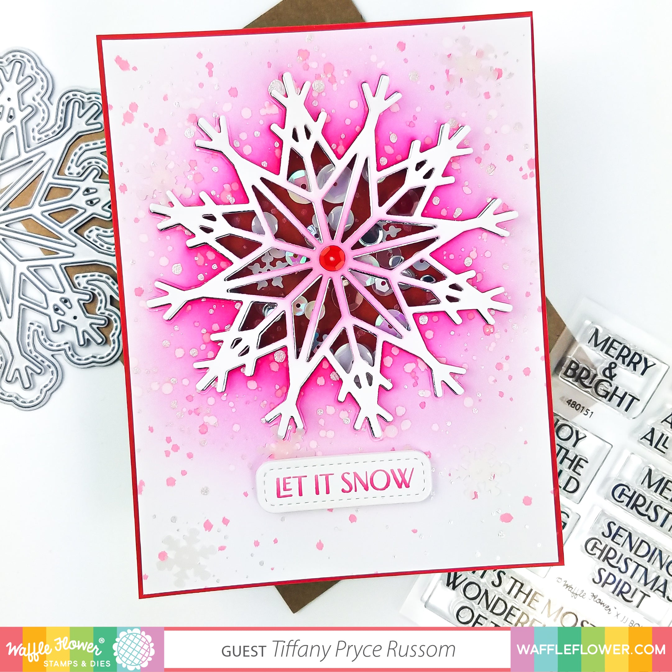 Waffle Flower Star Snowflake Clear Stamps 480151