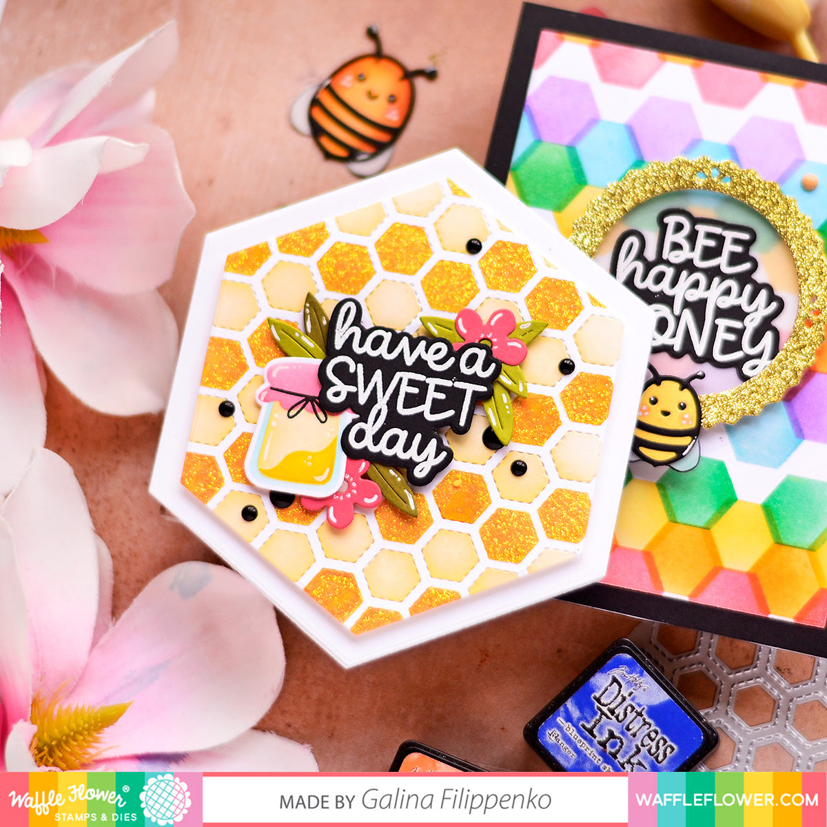 Waffle Flower: Happy Bee Day | Stamp
