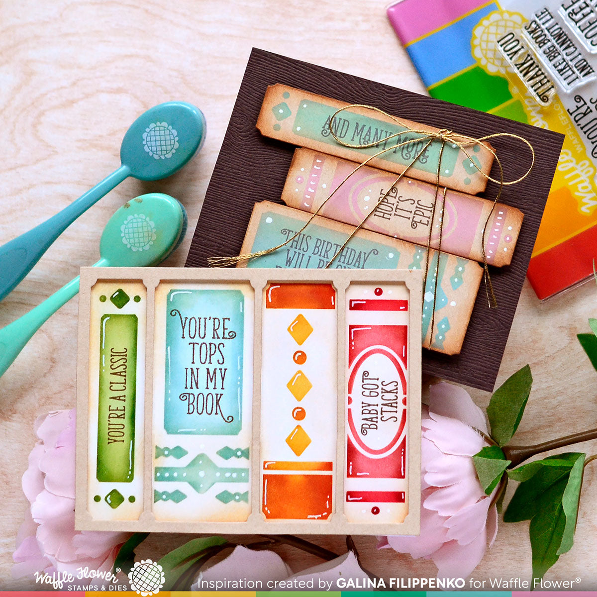 Impl Book Simple Books Stencil – WaffleFlower.com