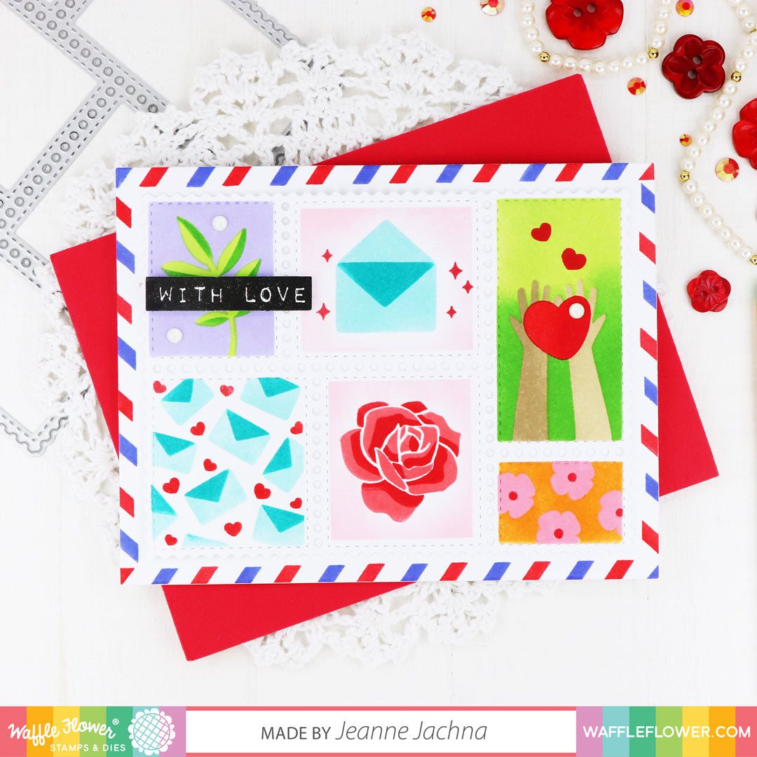 Postage Collage Die WaffleFlower Postage collage die waffleflower