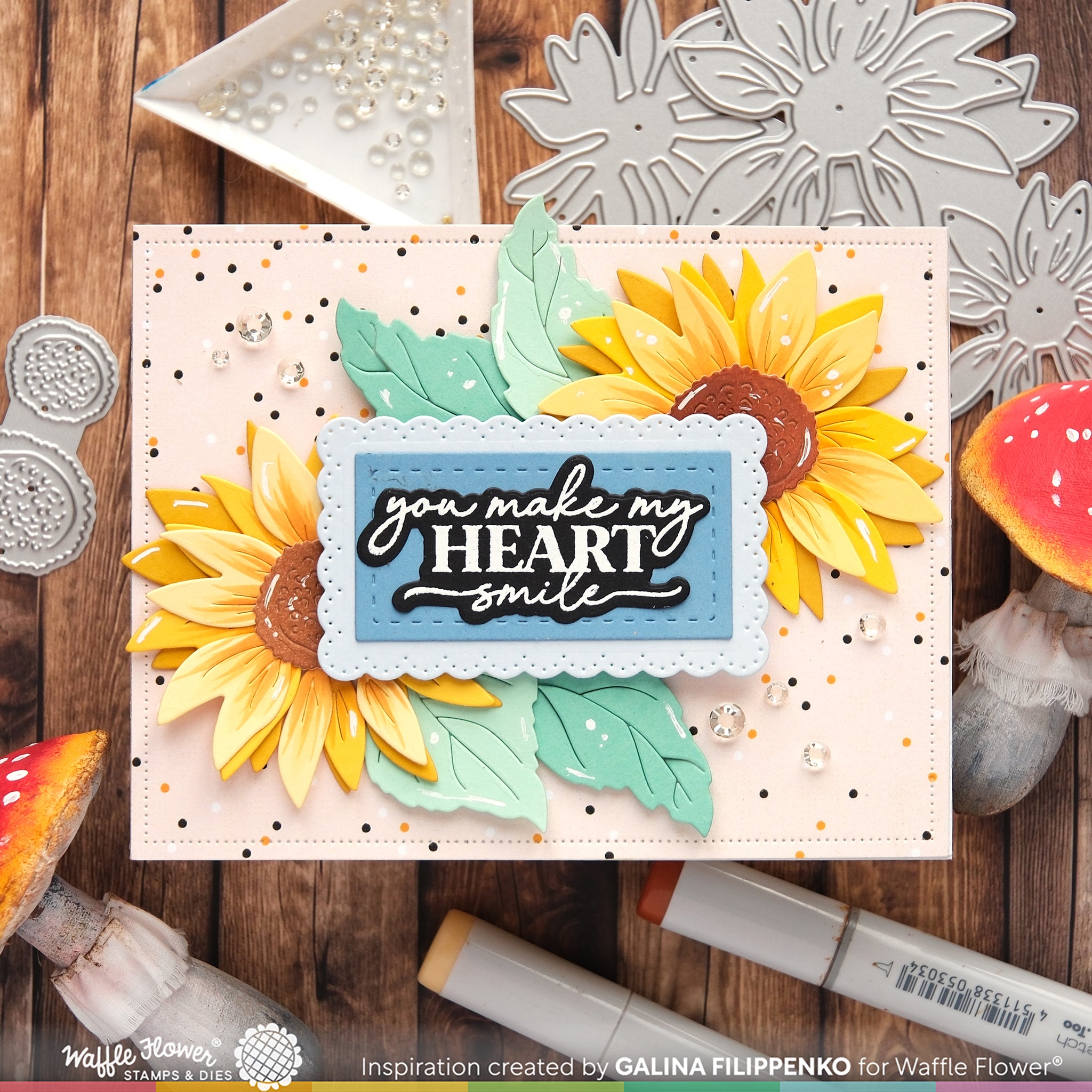 Sunflower Die – WaffleFlower.com