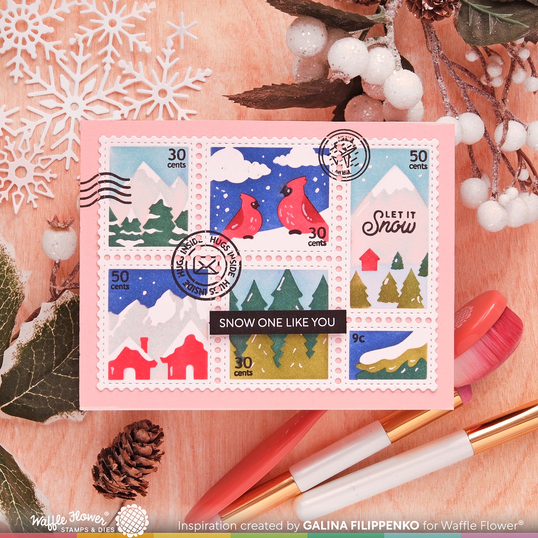 Snow Fun Stamp Set – WaffleFlower.com