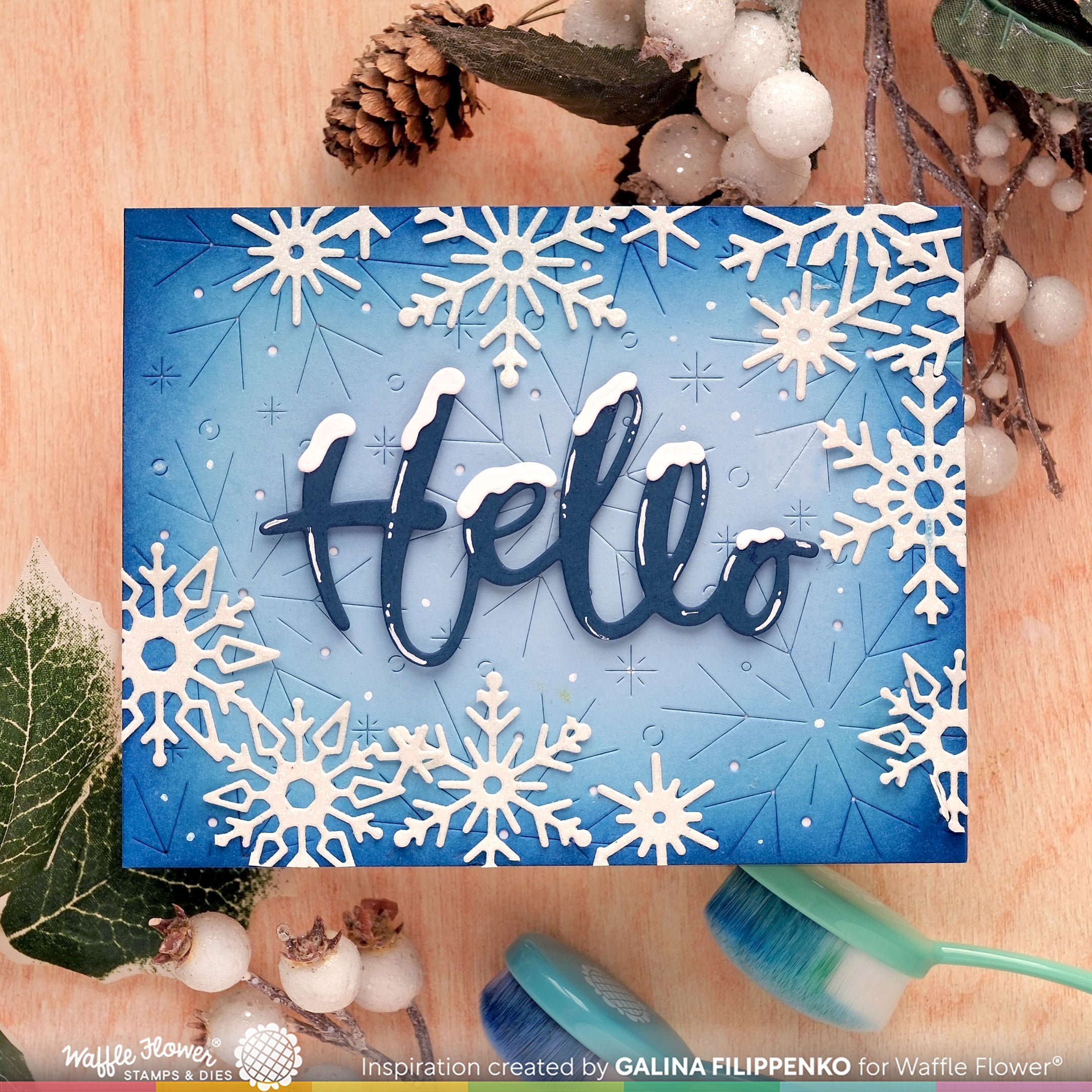 Snowflake Cluster Die – WaffleFlower.com