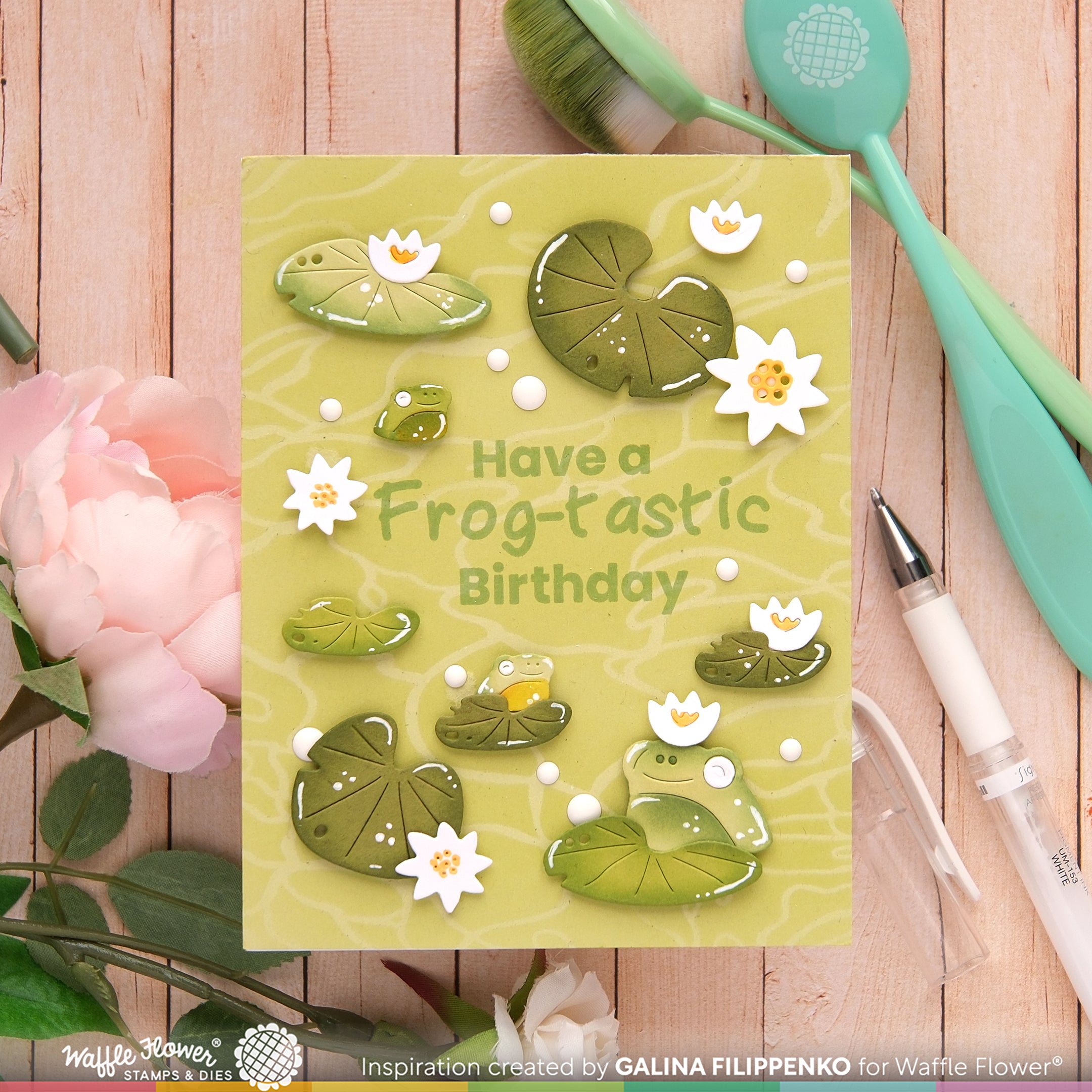 frog flower pokemon card gold Small Frog Die – WaffleFlower.com