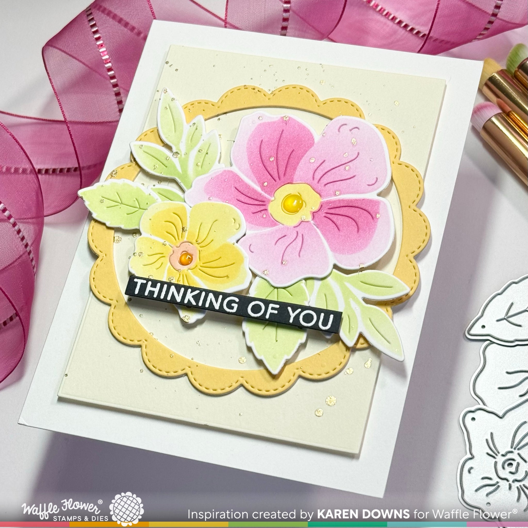 Layered Flower Duo Die-n-stencil – WaffleFlower.com