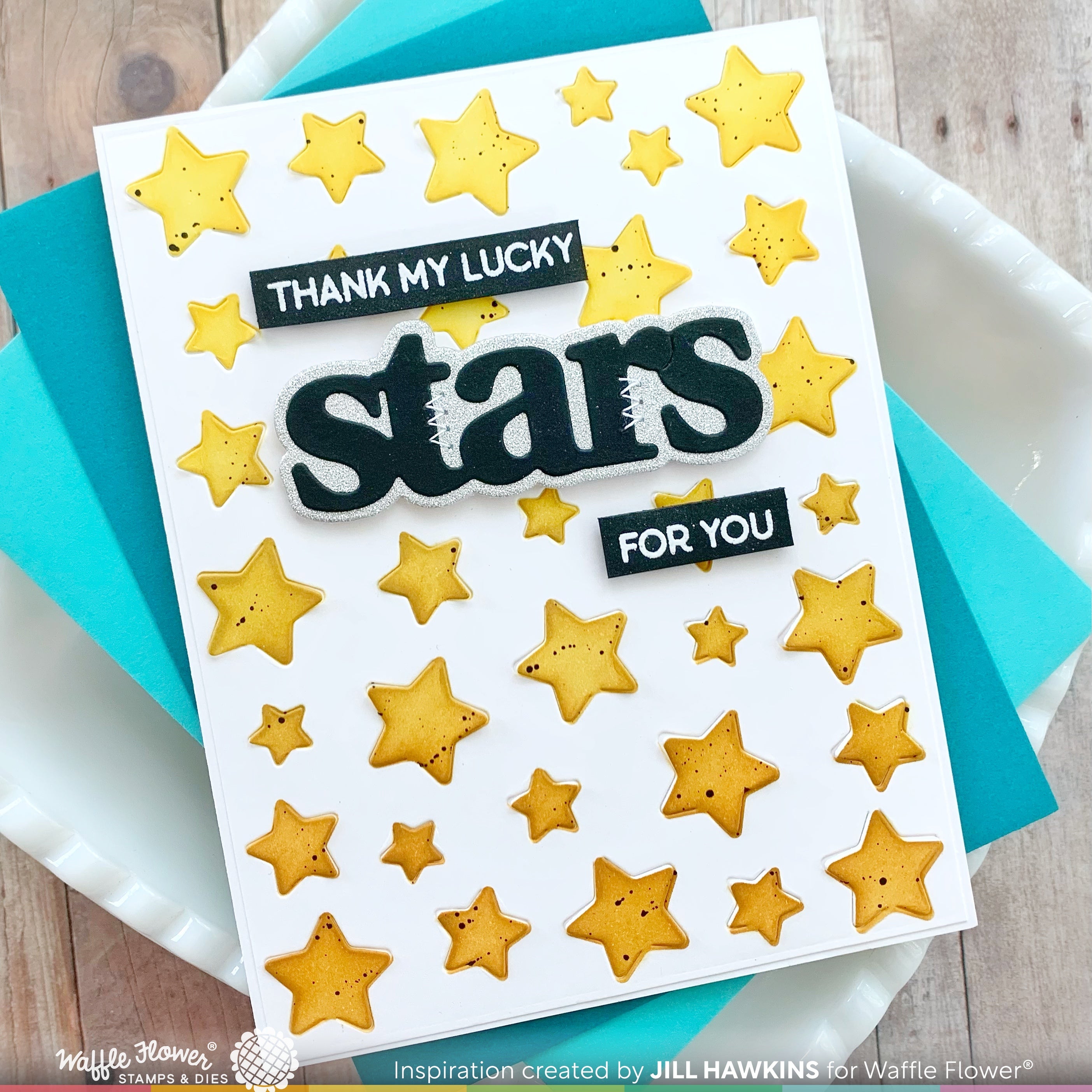 Random Stars Stencil – WaffleFlower.com