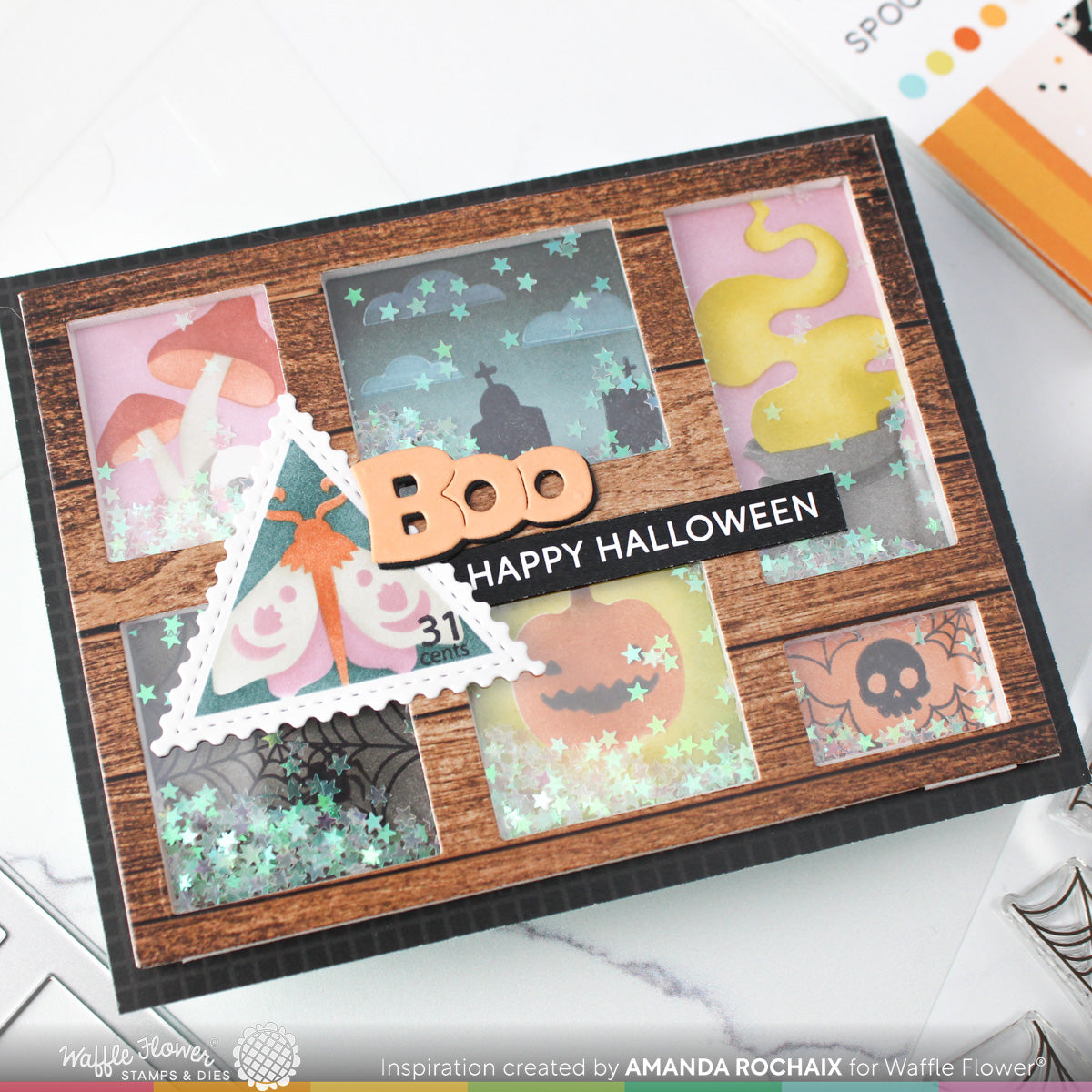 Postage Collage Blocks Die – WaffleFlower.com