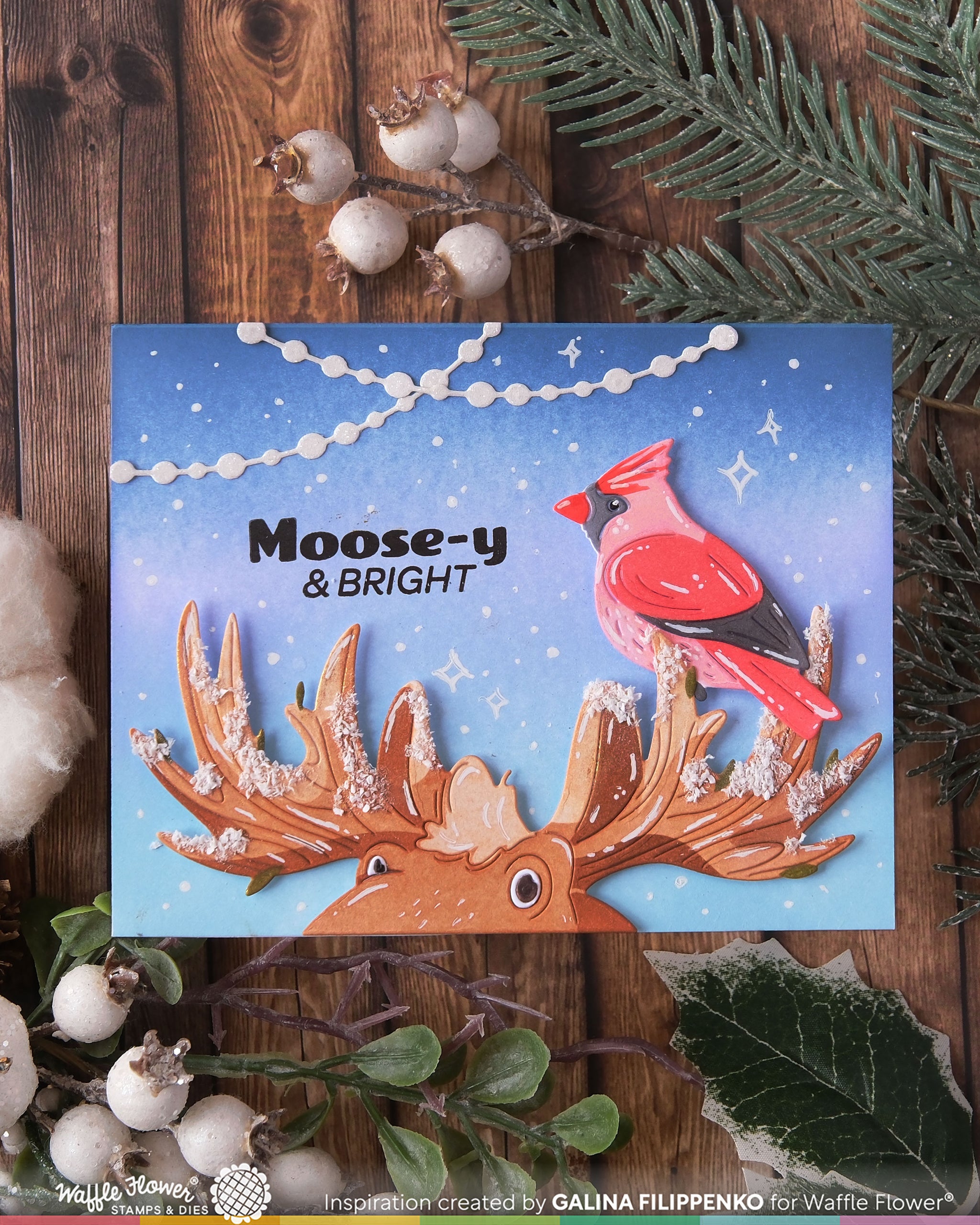 Holiday Moose Die-n-stencil – WaffleFlower.com