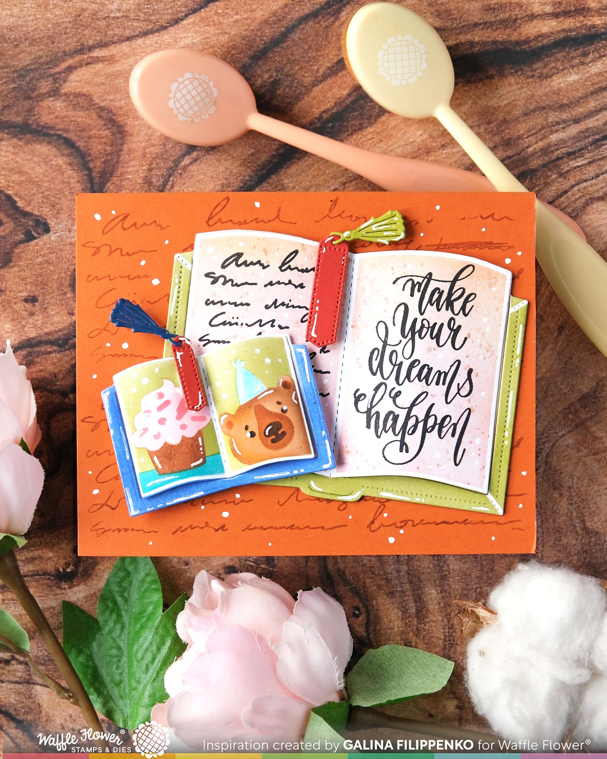 Open Book Trio Die – WaffleFlower.com