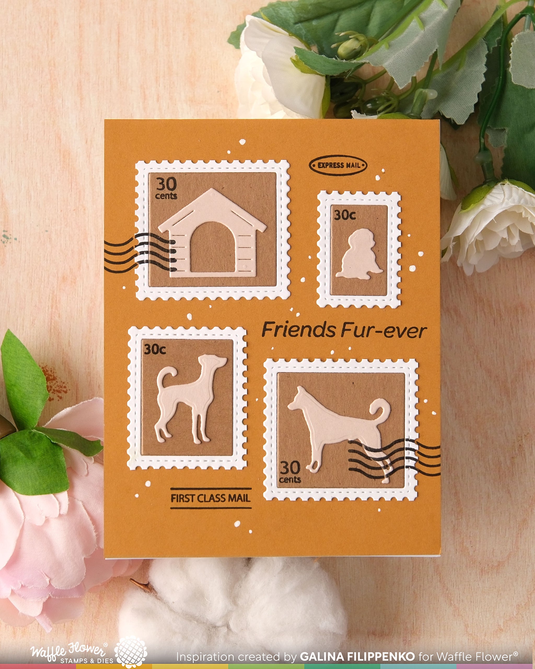 Postage Collage Dog Silhouettes Die – WaffleFlower.com
