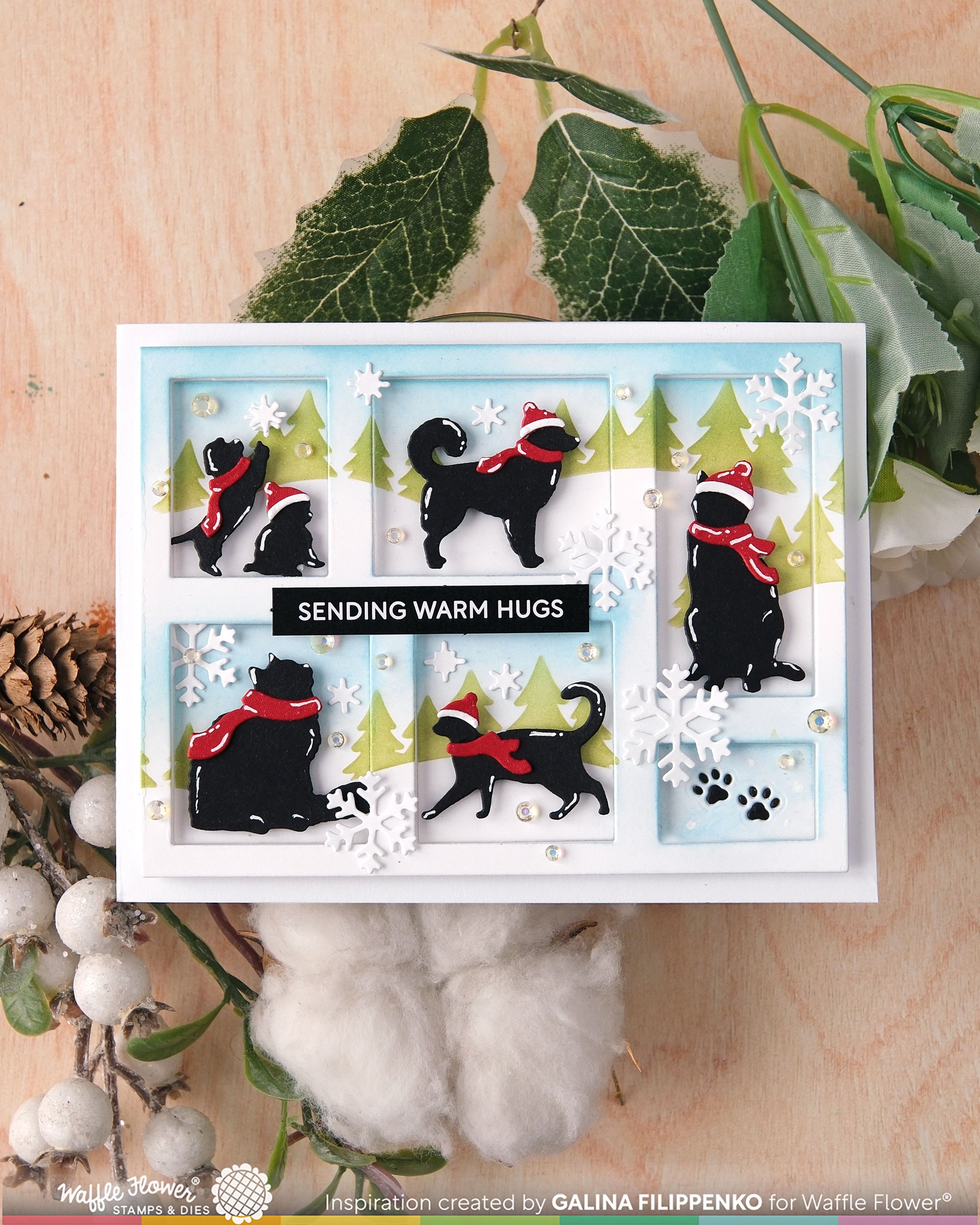 Postage Collage Winter Add-ons Die – WaffleFlower.com