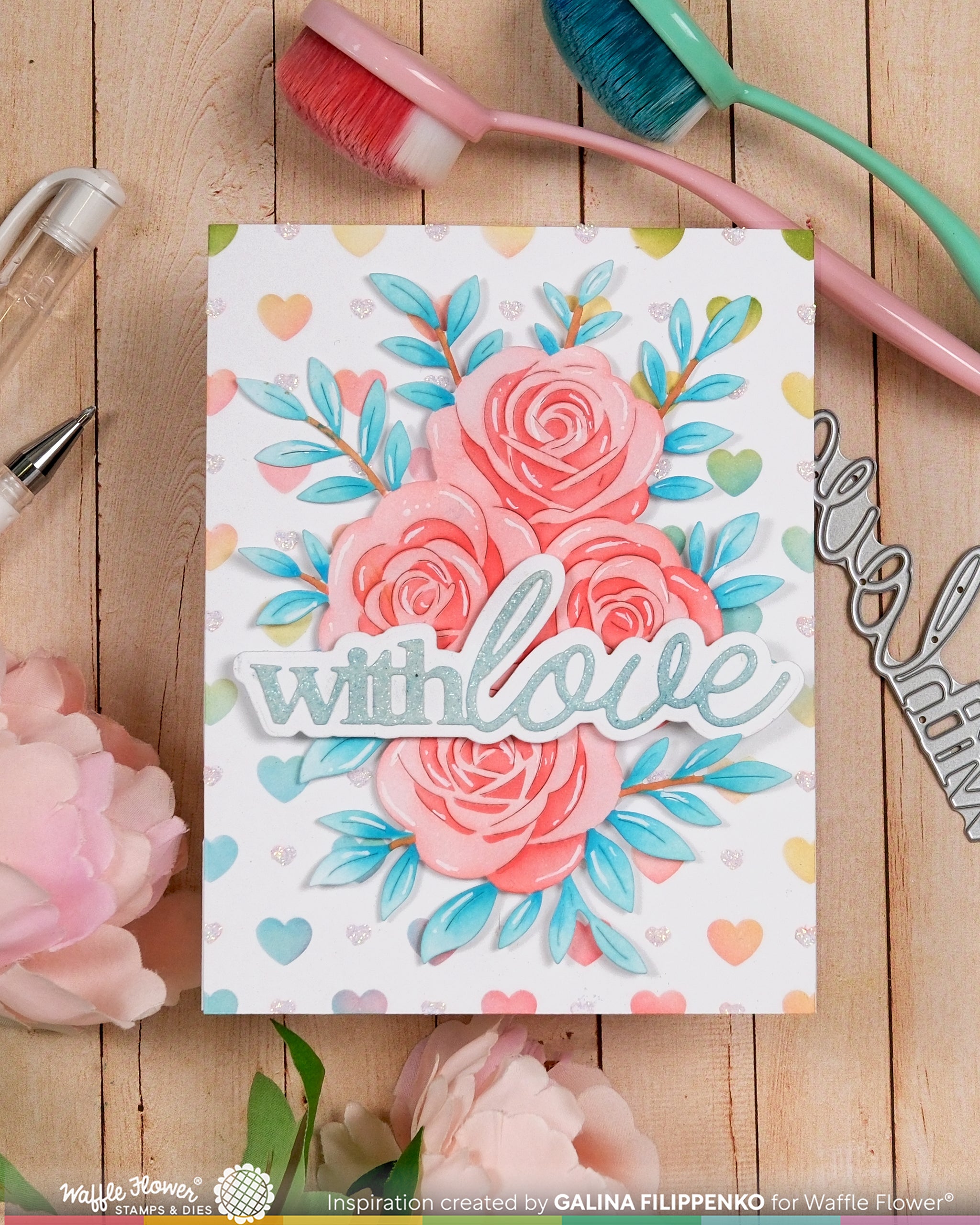 Rose Bouquet Die – WaffleFlower.com
