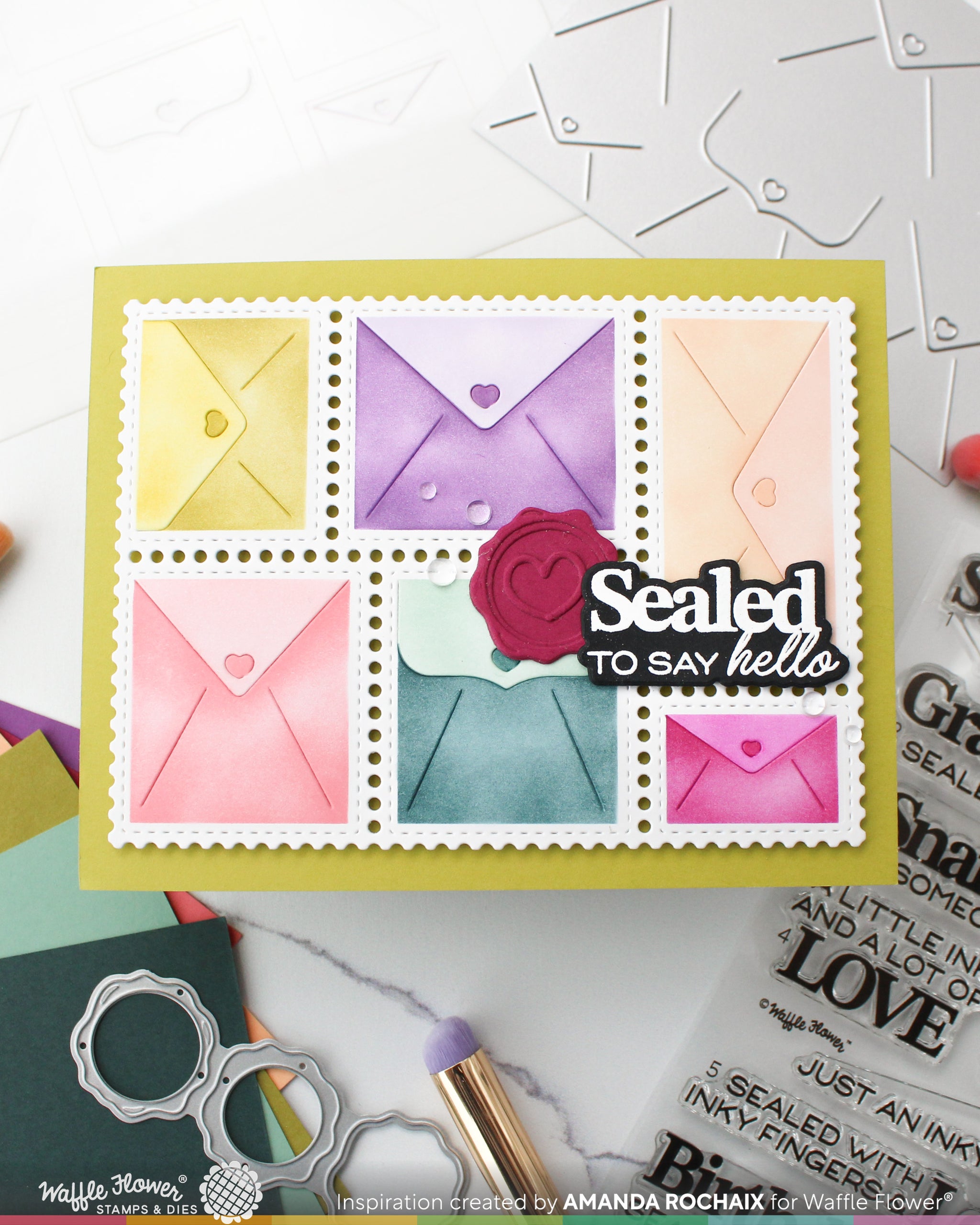 Wax Seal Trio Die – WaffleFlower.com