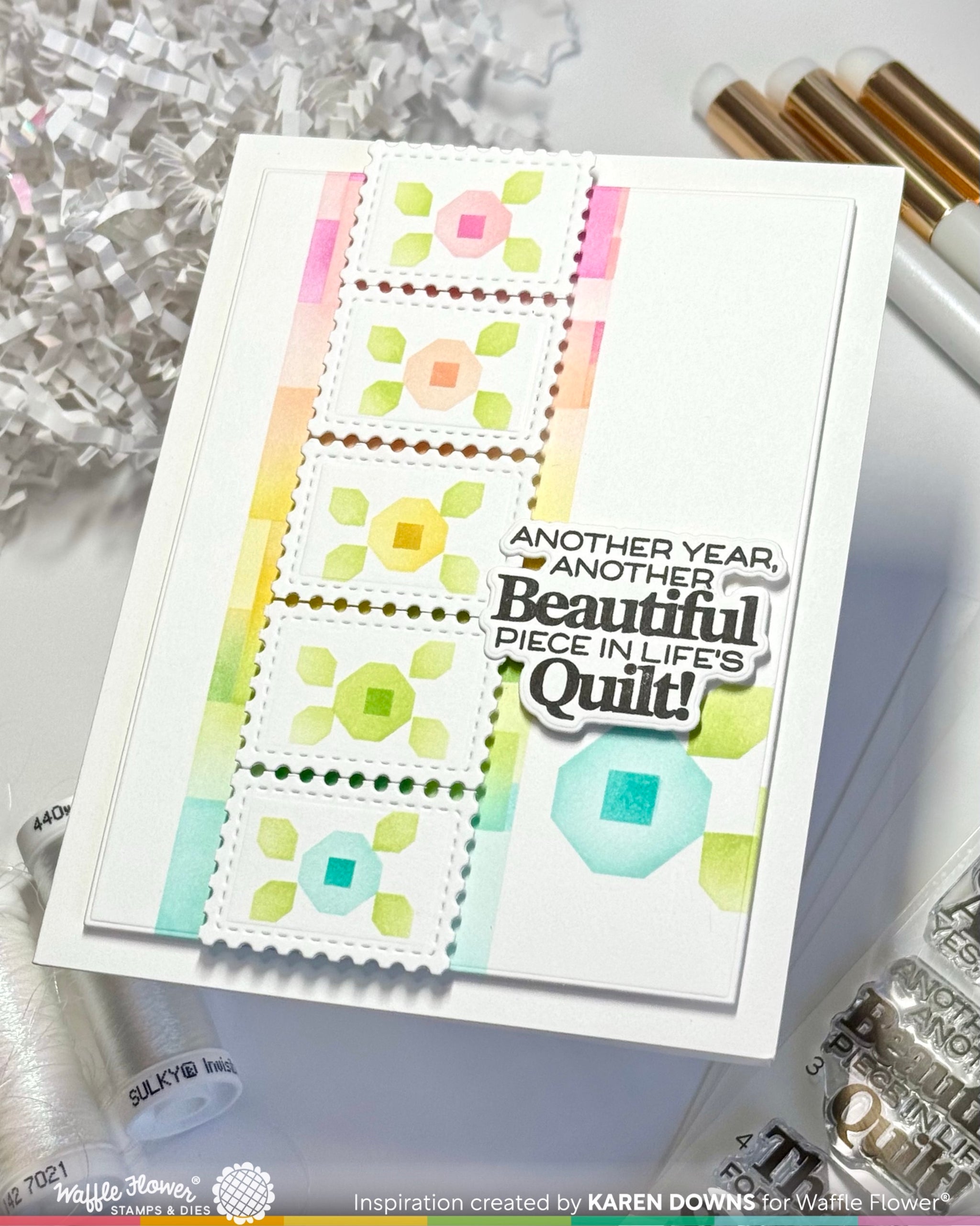 Patchwork Stencil – WaffleFlower.com