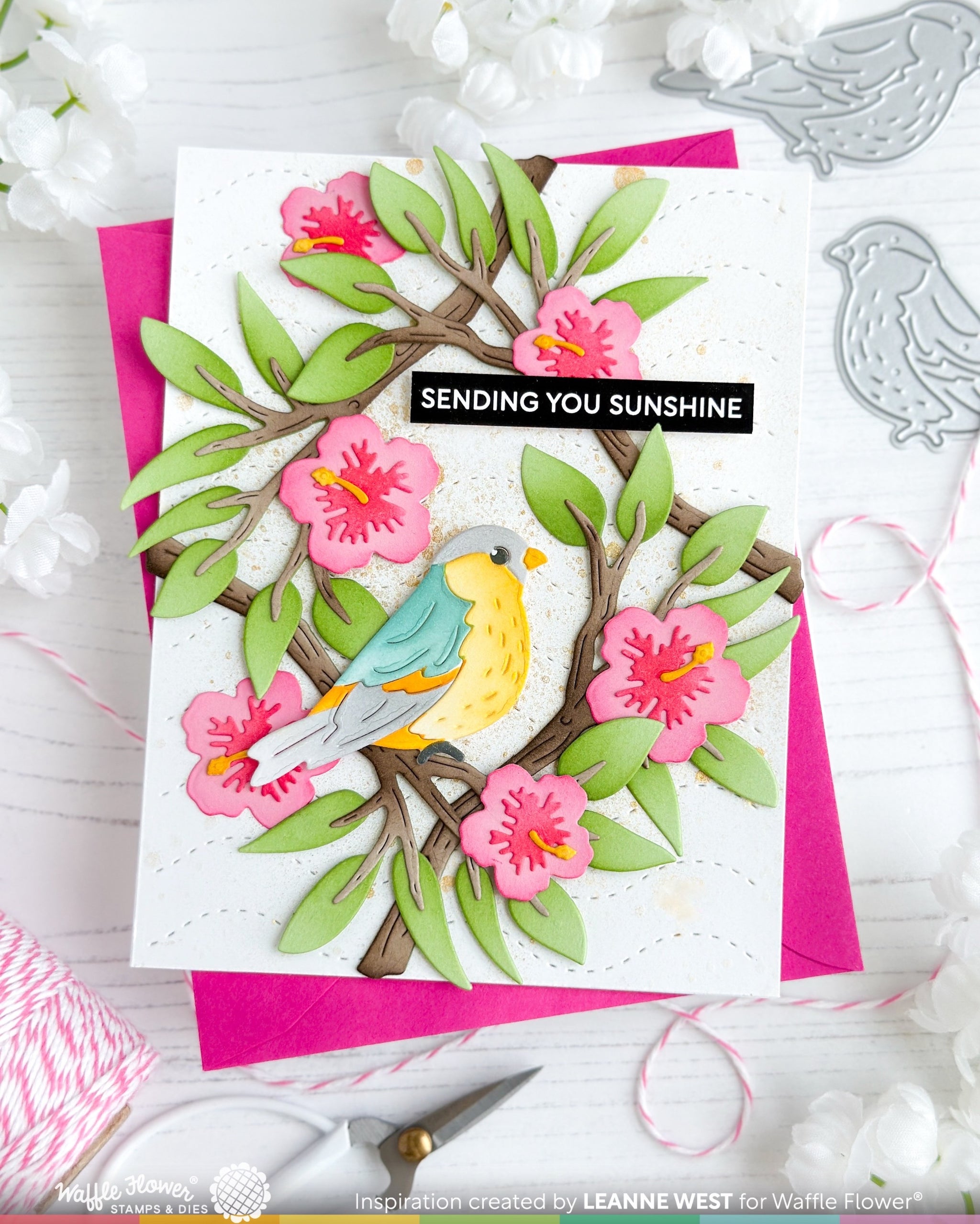 Hibiscus Branch Die – WaffleFlower.com