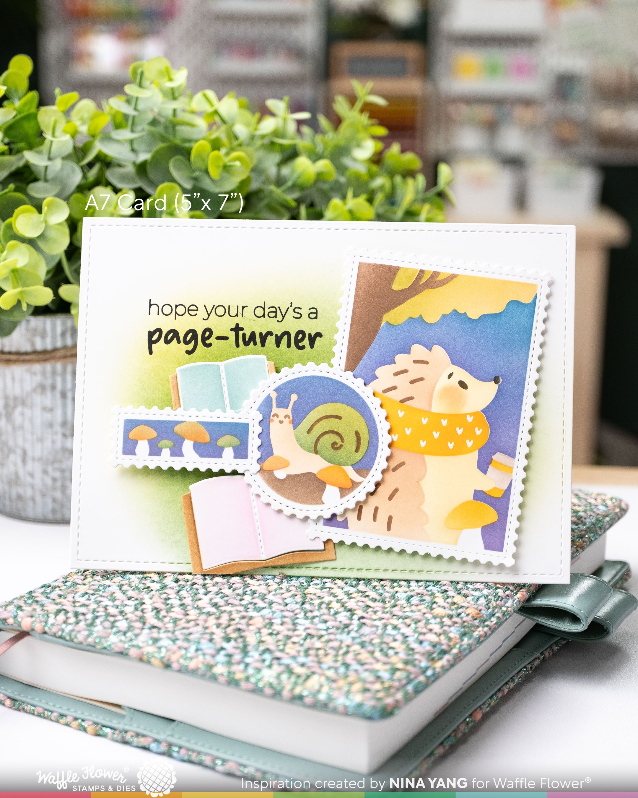 Open Book Trio Coloring Stencil – WaffleFlower.com