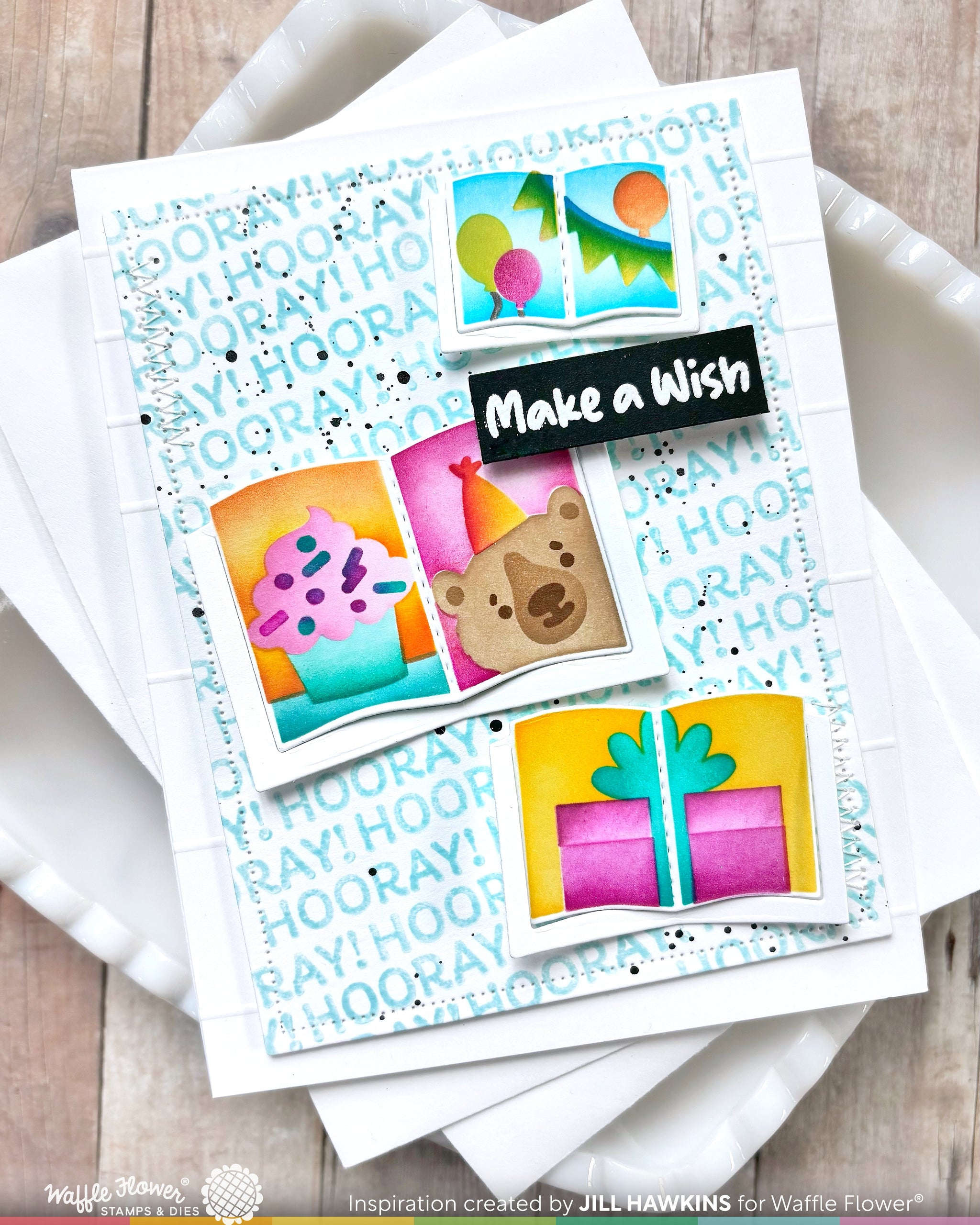 Open Book Trio Die – WaffleFlower.com