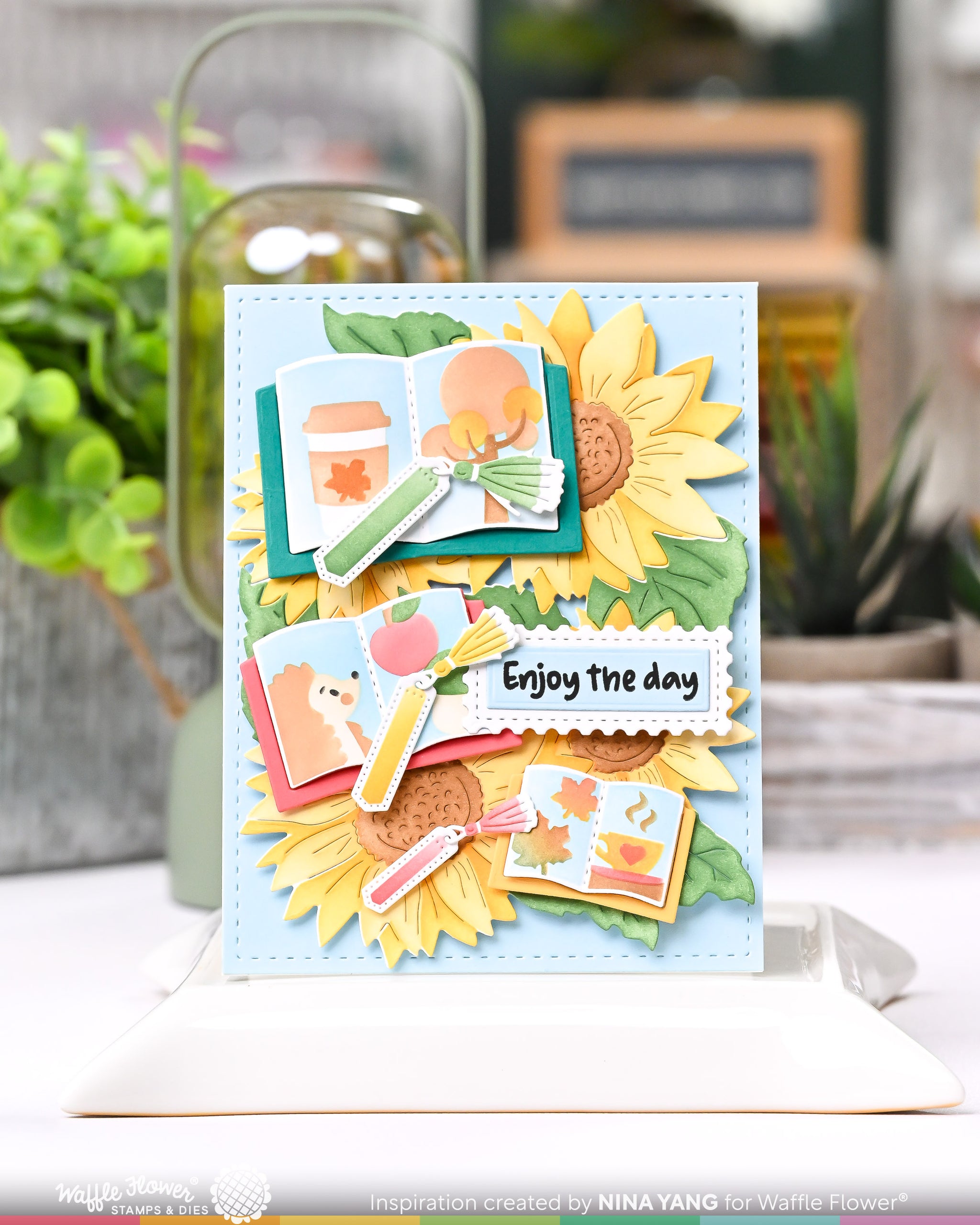 Open Book Trio Fall Stencil – WaffleFlower.com
